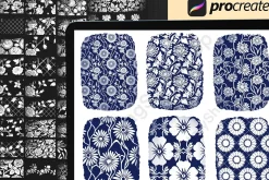 150 Procreate Lace Texture Brushes