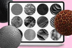 Procreate Leather Fabric brushes