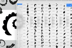 101 Procreate Leaves Stamp Brushes