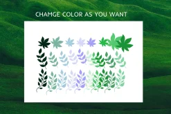 101 Procreate Leaves Stamp Brushes