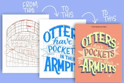 Procreate Lettering Template Grids