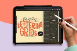 Procreate Lettering Template Grids