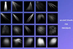 Procreate Light stamp brushes