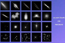 Procreate Light stamp brushes
