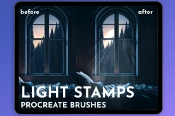 Procreate Light stamp brushes
