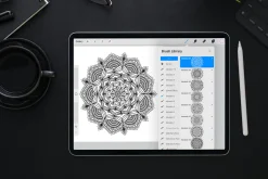 110 Procreate mandala brush stamp