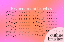 190+ Procreate ornament brushes