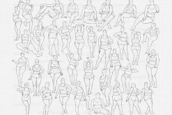 Procreate plus size xxl pose brushes