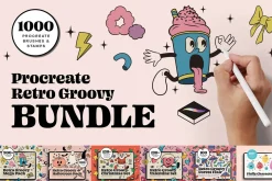 Procreate Retro Groovy Bundle