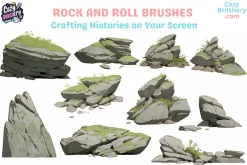 Procreate Rock Stone Brushes
