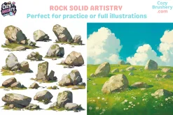 Procreate Rock Stone Brushes