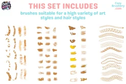 Procreate Ultimate Hair Brushes