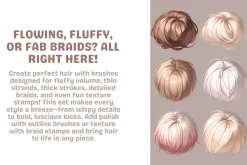 Procreate Ultimate Hair Brushes