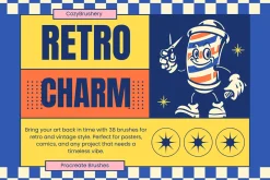 Procreate Vintage Retro Brushes