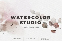 Procreate Watercolor Brushes & Paper