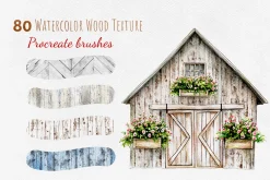 Procreate Watercolor Wood Texture