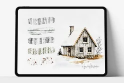 Procreate Watercolor Wood Texture