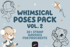 Procreate Whimsical Poses Pack Vol 2
