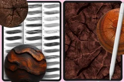 Procreate Wood interior brushes