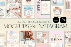 Product Mockup Instagram CANVA PS