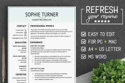 Professional RESUME Template A4 & US