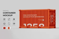 PSD Container Mockup For Branding