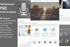 PSD email template e3.