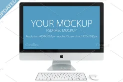 1 PSD iMac mockup