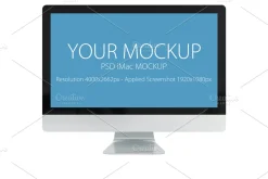 1 PSD iMac mockup