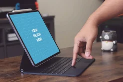 12 PSD Ipad Pro Keyboard Mockup #1