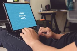12 PSD Ipad Pro Keyboard Mockup #1