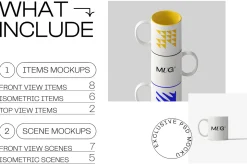 (28 PSD) Mug mockups creator