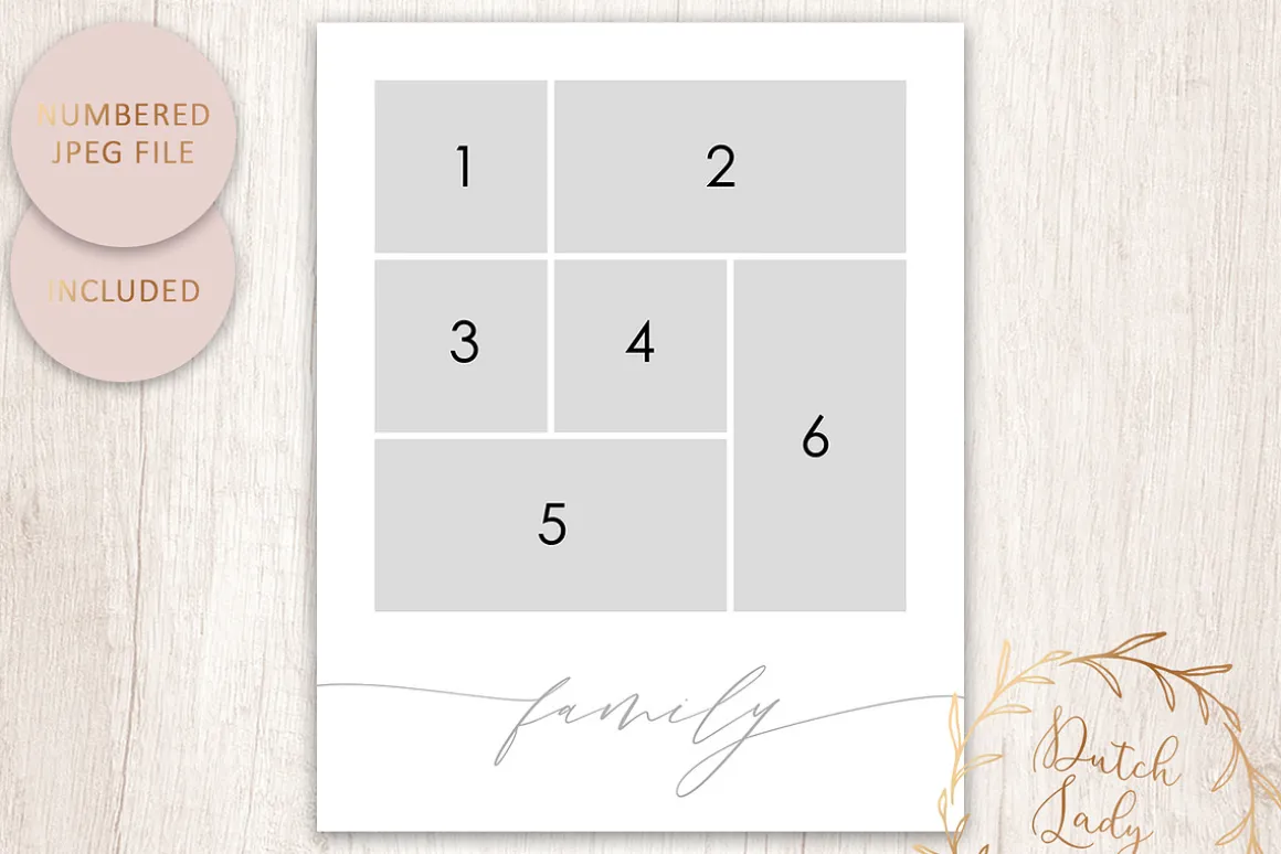 PSD Photo Collage Template #7