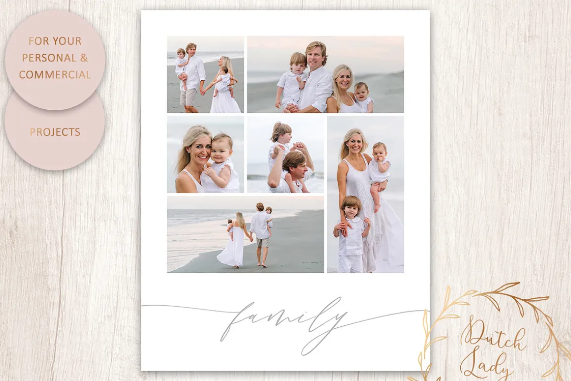 PSD Photo Collage Template #7