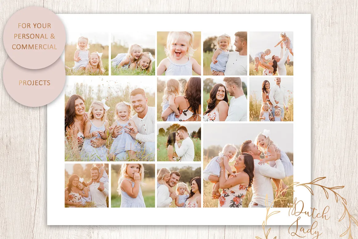 PSD Photo Collage Template #1