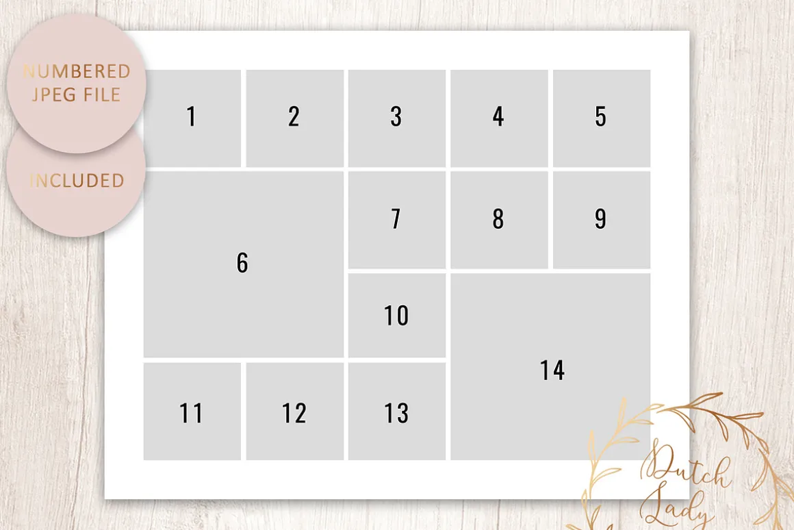 PSD Photo Collage Template #1