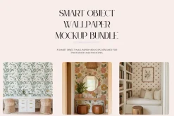 8 PSD Wallpaper Mockup Bundle