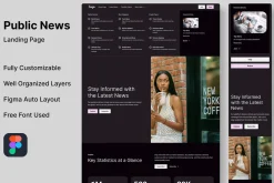 Public News - Landing Page Template