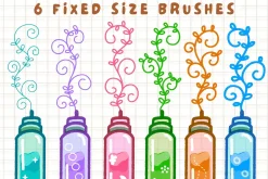 16 Pudding Procreate brushes