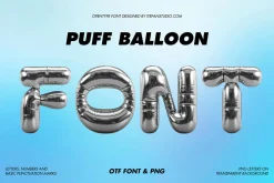 Puff Balloon Font