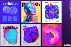 Pulse 287 PNG Elements + 30 Posters