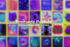 Pulse 287 PNG Elements + 30 Posters