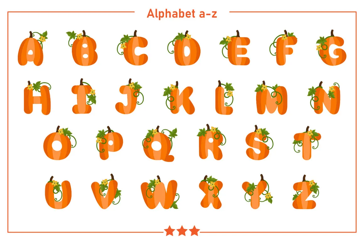 Pumpkin Color Fonts