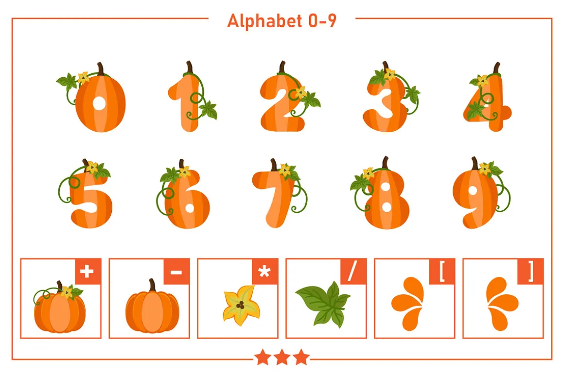 Pumpkin Color Fonts