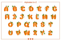 Pumpkin Color Fonts