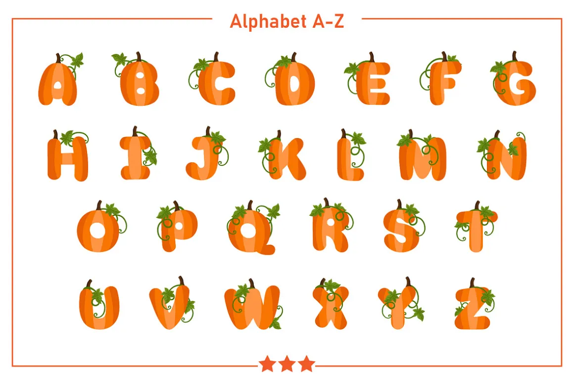 Pumpkin Color Fonts