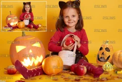 100 Pumpkins Halloween Photo overlay