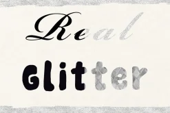 Pure Silver foil and glitter set