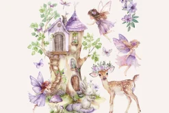 Purple Fairy Clipart Set