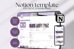 Purple Notion Student Planner